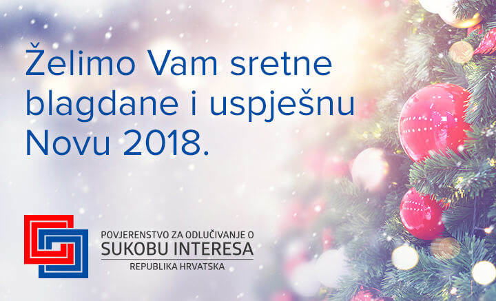Sretni blagdani i uspješna nova 2018.!